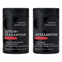 Sports Research® Eye Support - 20mg Lutein + 4mg Zeaxanthin Made with Lute-Gen® and 6mg Astaxanthin Supplement from Islandan Astalif (120 Softgels Each)