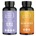 Fericit Hippie luminos sănătos pentru ea Astaxanthin Supliment & Du-te cu Flow Perimenopauza Suplimente pentru femei