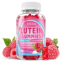Lutein și Zeaxanthin Suplimente, Gume Lutein cu Zeaxantină,Vitamins A, C, E, Bilberry, Astaxantină pentru Vision Health & Eye Strain, Sugar-Free/Vegan, Raspberry Flavor 60 Count