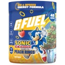 G Sonic combustibil 2.0 Energetic Drink Powder, Pre Workout Caffeine Mix pentru Gaming, Sugar Free Focus Amino, Vitamina + Antioxidanti, 9.8oz (Peach Ring Candy, 40 Serviri)
