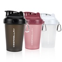 3 Pack Sticle Shaker pentru amestecuri de proteine, 17 oz Small Proteine Shaker flacon cu mâner, Cupe Shaker sală de gimnastică cu Blending Ball pentru antrenament prealabil, BPA-Free & Seif de spălare de vase (Black, alb, roz)