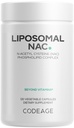 Codeage Liposomal NAC Supliment - N-Acetyl L-Cysteine Amino Acid - 2 Luna alimentare - Free-Form NAC - Complex fosfolipidic - Vegan, non-GMO, gluten-Free, Dairy-Free - 120 capsule