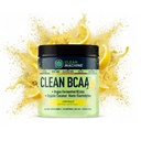 Clean BCAA - 2:1:1 Alimente Source BCAAs Powder & Coconut Water Electrolytes Recovery & Amino Energy Supplement - Premiu câştigător Vegan Amino Acid Supliment - 30 Serviri - Lemonade