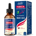 TUDCA suport hepatic scade 1800mg - supliment puternic de ficat cu sare de bile, NAC, Schisandra și Dandelion, Detoxifiere hepatică & Reparație - Rapid-Absorbing, Zahăr-Free, Alcool-Free 