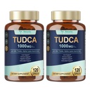 Totaria 2 Pachete TUDCA 1000 mg Suport hepatic Supliment cu Thistle lapte, NAC, ALA, 80% Silymarin, 15-in-1 Sare extra-rezistenta Bile