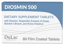 Dulac Diosmin 500, Diosmin Micronized Hesperidin Supliment alimentar 1000mg per servire, Extract de cai de castane, Măcelar