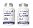 Diosmin Hesperidin 1200 mg Complex, 180 capsule, Citrus Bioflavonoids Extract bogat de fructe, 100% Vegetarian, non-GMO & Gluten supliment gratuit de diosmin cu putere maximă - 2 cutii
