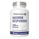Diosmin Hesperidin 1200 mg Complex, 240 capsule, Citrus Bioflavonoids Extract bogat de fructe, 100% vegetarian, non-GMO & Gluten Free (180 Conte (Pachet de 1))