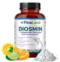 FineLand Diosmin & Hesperidin Complex, Premium Advanced Formula, 1000 mg, Debitul sanguin si suport de circulatie, 120 Capsule, 100% Vegan, Toate naturale