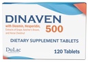 Dulac Dinaven 500, Diosmin Micronized Hesperidin Supliment alimentar 1000mg per servire, Extract de cai Chestnut, Butcher