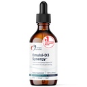 Design-uri pentru sănătate Emulsi-D3 Synergy 2000 UI Vitamina D Lichid cu vitamina K - Drops lichid emulsifiat D3 K2 pentru suport imunitar și sănătatea osoasă - Gluten-free + non-GMO (55 Servings / 1.8oz)