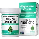 Medicului CHOICE Probiotice pentru managementul greutății și balonare - 6 tulpini probiotice - Prebiotice - ingredient cheie Cayenne - Sprijină Sănătatea gutei - Managementul greutății pentru femei și bărbați - Ceai verde - 30 CT