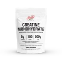 HEARTHY ALIMENTE Creatina Monohidrat Pulbere Micronizata 500G - 100 Serviri, 5000mg per servire (5g) - pentru barbati si femei crestere musculara & recuperare - NEFLAVORED