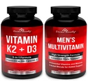 Divin Bounty Vitamina K2 cu D3 & Man's Multivitamine Bundle