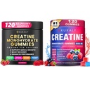 Creatin Monohidrat Gume pentru bărbați și femei, 9000MG Creatine Gume de zahăr - BCAA 2:1, B12 B6 pentru Boost Putere, Focus & Endurance, Vegan, Non-GMO
