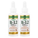Natura's Bounty B-12 5000 mcg Sublingual Liquid Energy Health, 2 Fl Oz (2 Sticle)