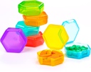 Mic organizator Pilula, 7 Packs Travel Pill Box Portabil 7 zile BPA gratuit Mini Pilula Organizator pentru Pocket Purcelușă Pastile de călătorie Medicamente Cod Ficat cutie de depozitare ulei