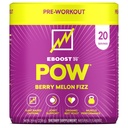 EBOOST POW Natural Pre Workout pulbere - 20 Serviri - Berry Melon Fizz - Pre Workout Supliment pentru Performanță, Suport Mobilitate Comun, Energie, Focus - Bărbați și femei - Non-GMO, Gluten-Free, Nu Creatură