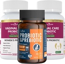 Feminins Probiotice vaginale + 100 miliarde Probiotice cu prebiotice organice pentru Digestive & Imune Health Bundle 