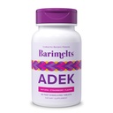 Barimelts ADEK - 60 comprimate cu eliberare rapidă (2-Lonth Supply Suppliment) - Vitamine bariatrice fără zahăr pentru femei, inclusiv vitamina A, vitamina D, vitamina E și vitamina K, aromă naturală de căpșuni