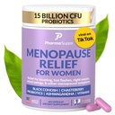 Menopauze naturale Suplimente pentru femei - Perimenopauză Suplimente pentru echilibru hormonal, Swings Blooting & Mood 