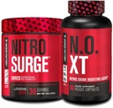 Jacked Factory Nitrosurge Shred Thermogenic Pre-Workout in Black Cherry & N.O. XT Nitric Oxide Booster for Men & Women