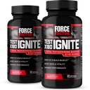 Test pentru factorul de forță X180 Ignite, Boosteron testosteron & Fat Burner pentru bărbați, Testosteron Supliment pentru a arde grăsime, construi musculare, creșterea energiei, și creșterea vitalității și performanței, 60 Conte (Pachet de 2)