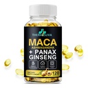 3 în 1 Ashwagandha + Maca Root + Panax Ginseng - Suplimentul natural pentru energie, rezistență și suport de stres, 120 Softgels