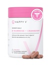 Happy v Dr. Formulated D-Mannose cu Pastile Cranberry pentru femei Cranberry pentru infecții ale tractului urinar & D Manose Powder pentru prevenirea infecțiilor cu UTI, Bladder & tract urinar Sănătate & Harmony