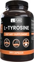 INGREDIENTE ORIGINALE L-Tyrosine (365 capsule) Fără magneziu sau fillere de orez, întotdeauna pure, verificate