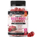 Gume de sfeclă de zahăr - Gume de oxid de azot Infuzat cu ulei de nucă de cocos pentru cea mai mare absorbție - Suporturi Energie și sănătatea întregului corp - Aroma de căpșuni delicioase - 120 Conte (60 zile de aprovizionare)