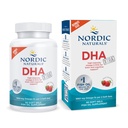 Naturale nordice DHA Xtra, căpșuni - 90 Geluri moi - 1660 mg Omega-3 - Formula DHA de mare intensitate pentru Brain & Sistem nervos - Non-GMO - 45 Serviri