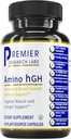 Premier Research Labs Amino HGH - Suplimente HGH pentru bărbați, Suplimente HGH pentru femei, Aminoacidi, L-Arginina, L-Lysine, HGH Îmbunătățitor, Suport Hormon uman de creștere și creștere musculară - 105 capsule