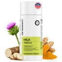 OxyEnergy Liver Cleanse Detox & Reparatii Supliment cu 80% Milk Thistle, Turmeric, Inositol & Pueraria, Suport Sănătatea ficatului, Non-GMO, Gluten-Free, 90 Capsule vegetariene, Made in USA