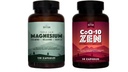 Rhythm Natural Cardio Calm Bundle - Triple calm Magneziu 150 mg, 120 capsule + CoQ10-ZEN (Coenzima Q10 + L-Carnitina + L-Theanină), 30 capsule