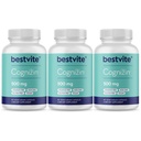 BESTVITE Cognizin Citicoline 500mg (180 capsule vegetariene) (60x3) - Studiat clinic Choline Nootropic Premium - Fără Stearete - Vegan - Gluten gratuit - Suplimente cerebrale pentru memorie și concentrare