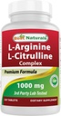 Cele mai bune naturale Arginine Citruline Complex 1000 Mg 120 comprimate