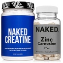 Carnosină de zinc NAKED 17mg (60 capsule) + Creatină Micronizată pură NAKED Monohidrat 500g (100 serviri) 