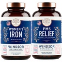 WINDSOR BOTANICA Suplimentul de fier si PMS Relief Bundle pentru femei