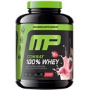 MusclePharm Combat 100% Whey Pulbere de proteine, Aroma de crema de căpșuni, Recuperare rapidă și musculare Câștigarea cu izolat de proteine Whey, Pulbere de proteine ridicate pentru femei și bărbați, Gluten gratuit, 5 lb, 70 Serviri