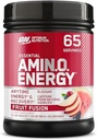 Optimum Nutrition Amino Energy - Pre Workout cu ceai verde, BCAA, Amino Acids, Keto Friendly, Green Coffee Extract, Energetic Powder - Fruit Fusion, 65 Servings (Packaging May Vary)