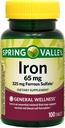 Spring Valley - fier 65 mg, 100 comprimate