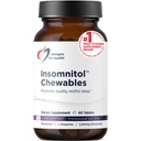 Design-uri pentru sănătate Insomnatol Chewables - Melatonină masticabilă - 200 mg L-Theanină, 5-HTP, vitamina B6 + Inositol - Supliment delicios cu aromă de lamaie - Vegan (60 comprimate)