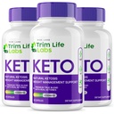 laborator de rize - - Trim Life Labs Capsule Keto - pastile de pierdere în greutate - Suport Formula de rezistență maximă, Keto+ACV Supliment (180 capsule)