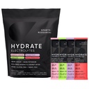 Sports Research® Hydrate Electrolytes Powder Packets - Sugar-Free & natural arovă cu vitamine, minerale și apă de nucă de cocos - Sprijină Hidratarea - 16 Pachete - Pachete de soiuri