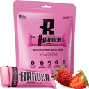 Braven Bar Strawberry Energy Bars (1,59 oz, pachet de 10) 