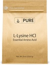 Ingrediente originale pure L-Lysine HCl (8 oz) Alpha Aminoacid, Non-GMO, Gluten-Free