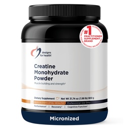 Design-uri pentru sanatate Creatina pulbere monohidrat - Micronized Creatina pulbere pentru femei si barbati pentru a sprijini forta musculara, exercitii si sanatatea creierului, Creatina pură Monohidrat 5g (180 Servings)