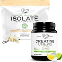 Izolat muschi Feast + Creatine Candy Bundle: 1 Whey Izolat de proteine (Vanilla, 5lb) + 1 Creatine Candy (Lămâie, 360) 