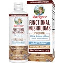 MaryRuth Organics Mushroom, Suplimentul ciupercilor, Vitamina lichida cu ciuperci, Reishi Mushroom Supplement for Immune Support, Turkey Tail Vitamin for Stress Relief, Vegan, Non-GMO, Gluten Free, 15.22 Fl Oz